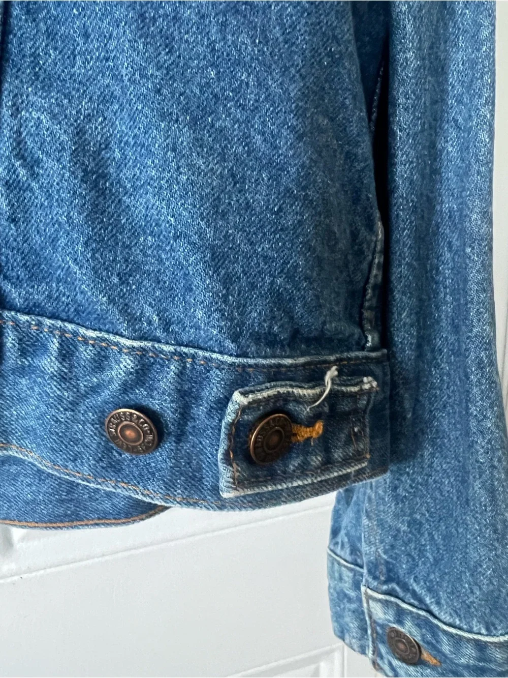 VTG Levis 70506 0216 Denim Trucker Jacket USA Made Size 48R Red Tab - Picture 3 of 13